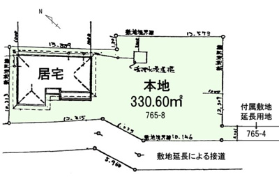 【区画図】 | 九十九里町下貝塚　中古戸建