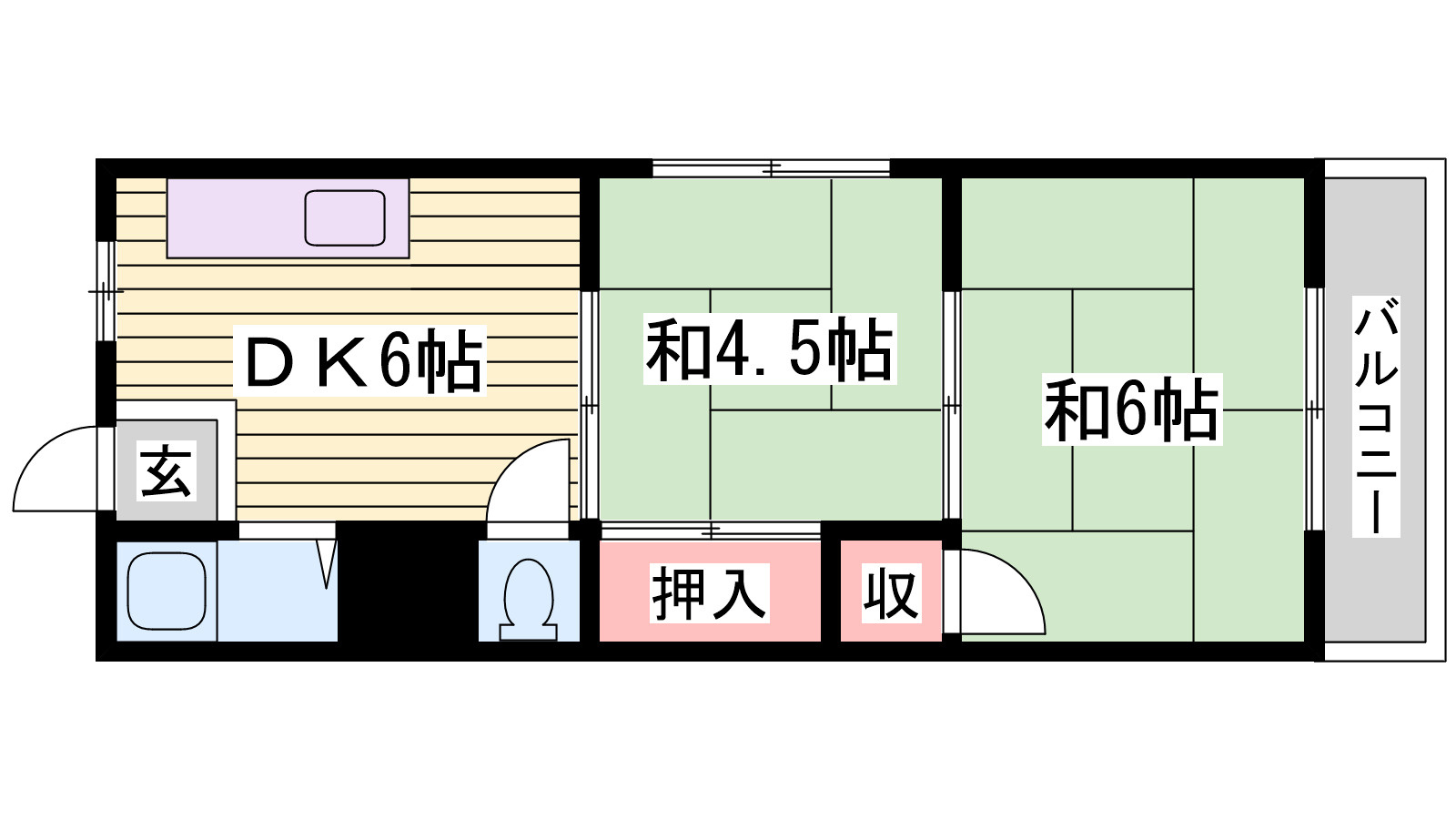 吉川マンションの間取り