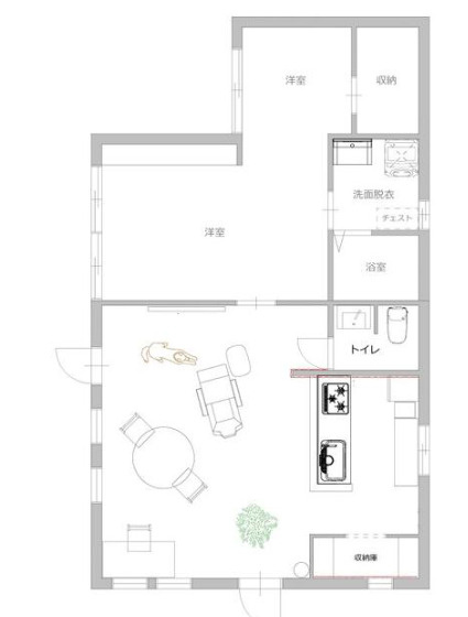 上里町七本木　中古1750の間取り