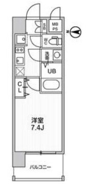 ラドゥセール荒本の間取り