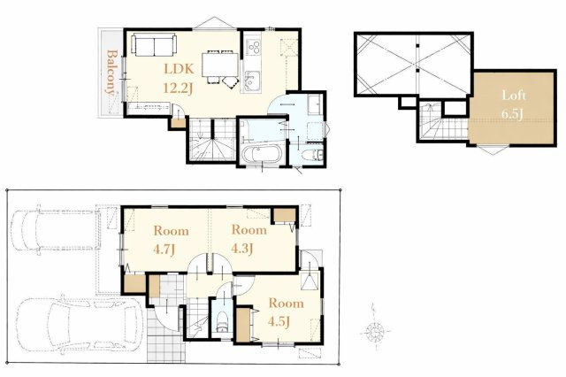 【間取り】 | 【弊社売主物件】小平市小川東町5丁目　新築戸建　全1棟