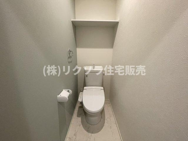 高柳5丁目　新築一戸建てのトイレ|温水洗浄便座付き
■物件内覧・資金計画相談・住宅ローン相談、リフォーム相談、お問合せ受付中■
※当日・翌日のご内覧、ご相談はお電話でのお問合せがスムーズです！