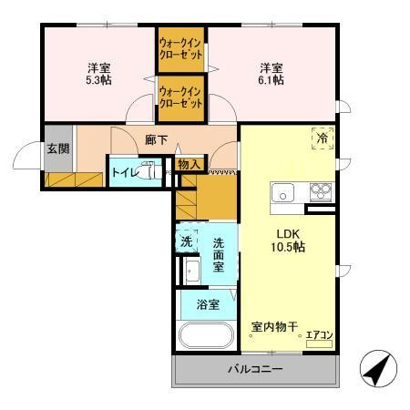 ベリーナの間取り