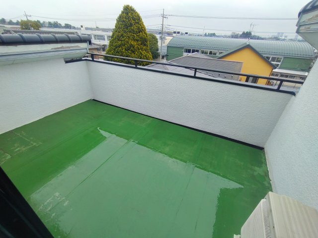 野田様貸家のバルコニー