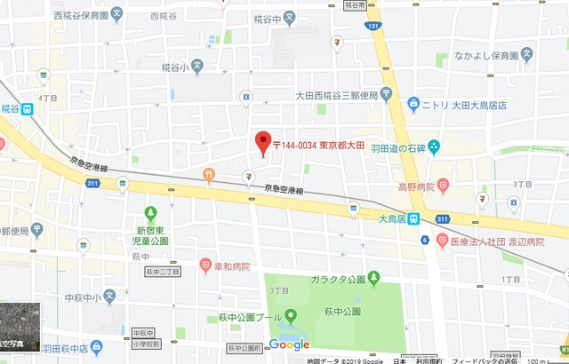アーク西糀谷の地図