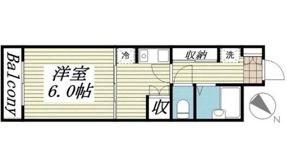 葛飾区東金町７丁目の賃貸マンションの間取り