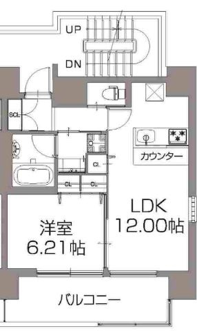 プレジオ天神橋Ⅱの間取り