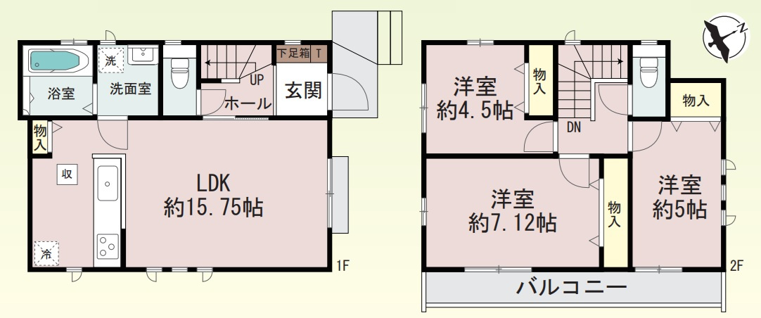 神戸市西区樫野台2丁目の間取り