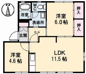 ディアス中島田の間取り