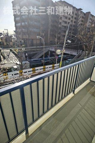 大里マンションのバルコニー