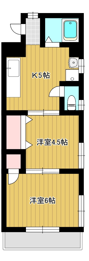 大里マンションの間取り