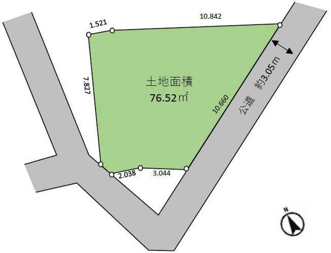 【土地図】 | 国立市谷保　売地　全1区画