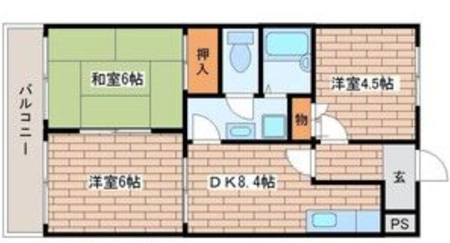 【間取り】 | 草愛マンションB