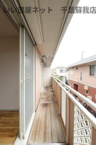 サンハイム浜野Ａのバルコニー|広々としたバルコニーです