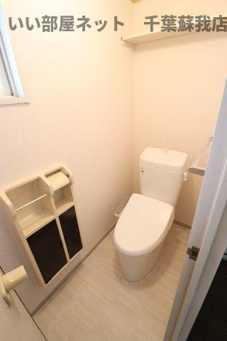 サンハイム浜野Ａのトイレ|コンパクトで使いやすいトイレです