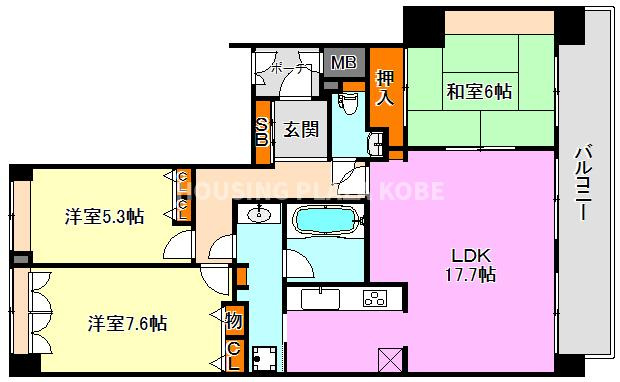 藤和須磨離宮ホームズの間取り