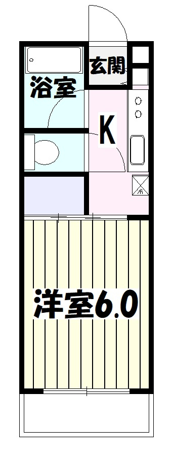 坂戸市三光町の賃貸マンションの間取り