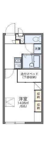 レオパレストゥデイの間取り