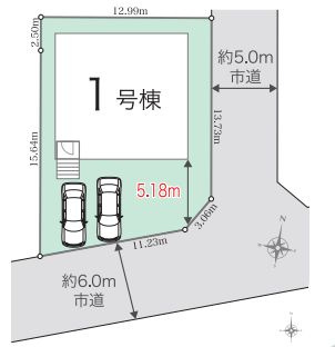 仲介手数料無料　リナージュ所沢下富第1期・新築平屋全1棟の区画図