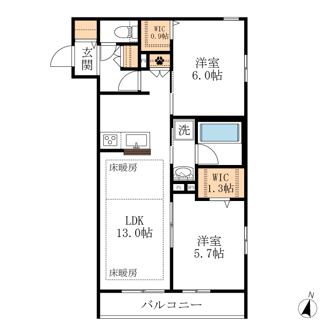 Ｌ’ｓ　Ｐｌｕｓ　八潮の間取り