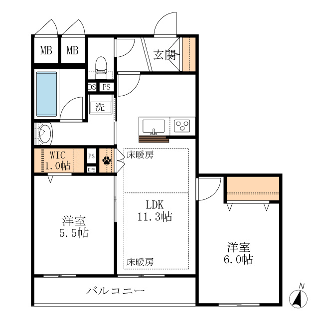 Ｌ’ｓ　Ｐｌｕｓ　八潮の間取り