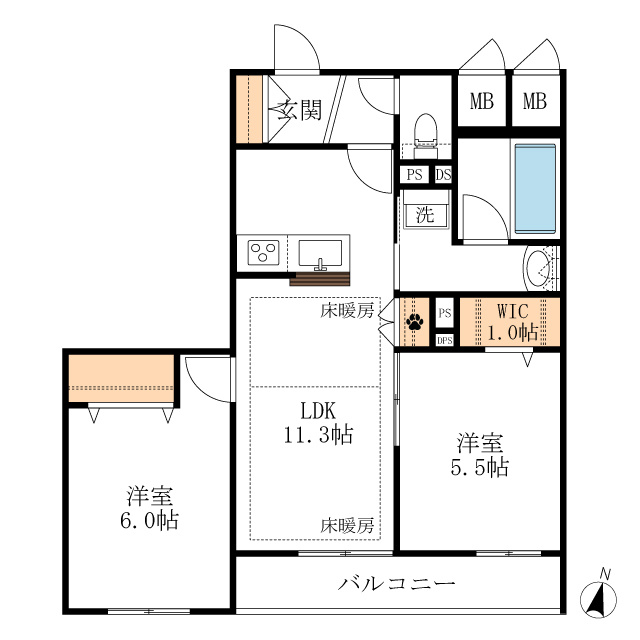 Ｌ’ｓ　Ｐｌｕｓ　八潮の間取り
