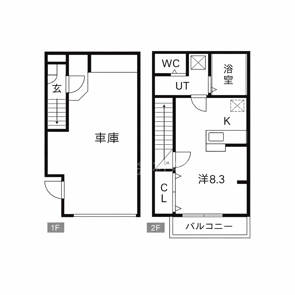 善根寺町６丁目 ガレージハウスの間取り