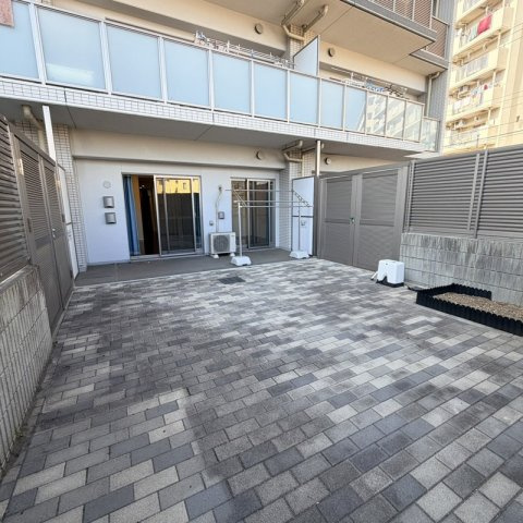 パレステージ江北の庭|専用庭