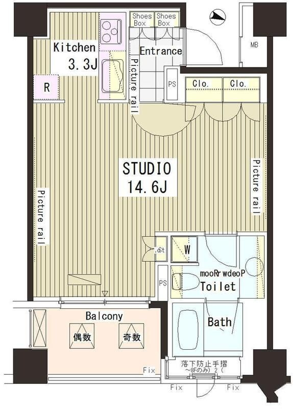 パークアクシス恵比寿の間取り