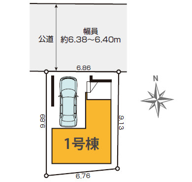 板橋区大谷口北町　ハイグレード仕様　ZEH水準住宅の区画図