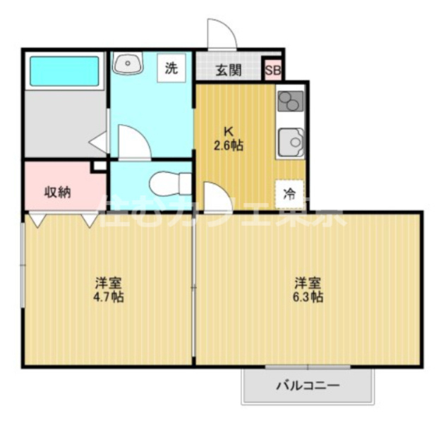 プラスタの間取り