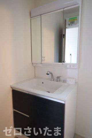 《仲介手数料無料》朝霞市根岸台７丁目48-28新築一戸建てリナージュの独立洗面台