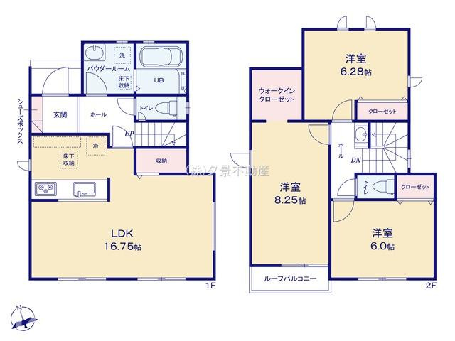 《仲介手数料無料》朝霞市根岸台７丁目48-28新築一戸建てリナージュの間取り