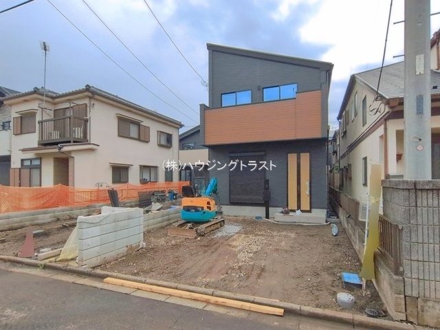 仲介手数料無料　ミラスモ所沢市向陽町02182・新築全3棟オール電化の前面道路含む現地写真