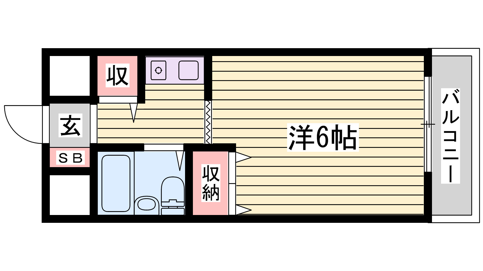 明石ヤングパレスの間取り