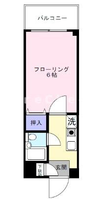 上石神井壱番館の間取り|反転タイプになります