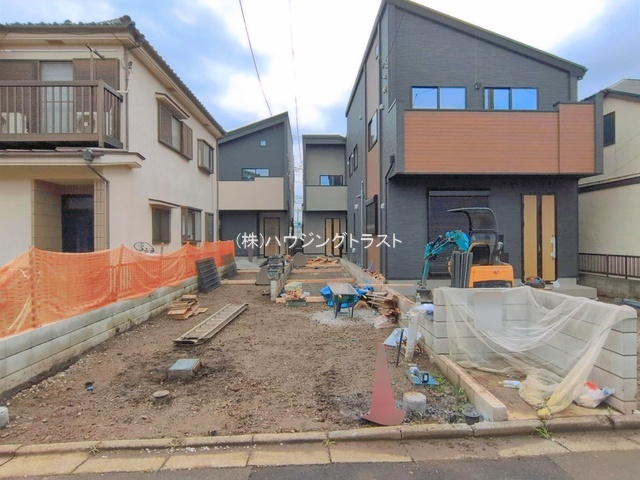 仲介手数料無料　ミラスモ所沢市向陽町02182・新築全3棟オール電化の前面道路含む現地写真
