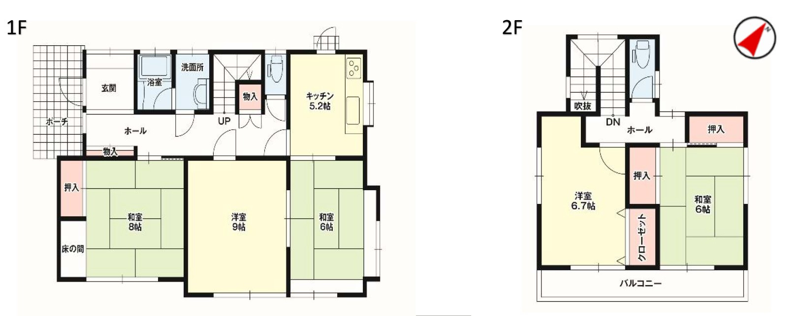 【中古戸建】前橋市下大島町１期の間取り|■間取り図｜敷地面積：210.58（約63.70坪）　建物面積：109.30（約33.06坪）