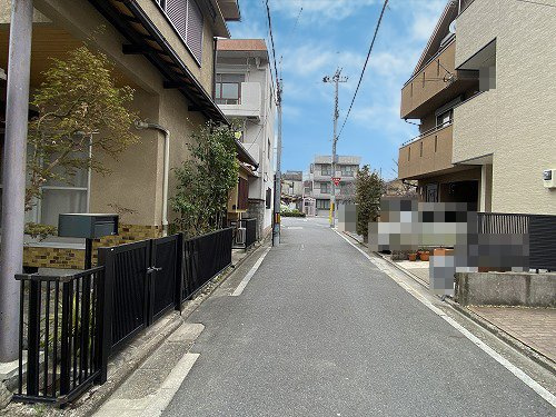 　吉田近衛町建築条件無土地の前面道路含む現地写真