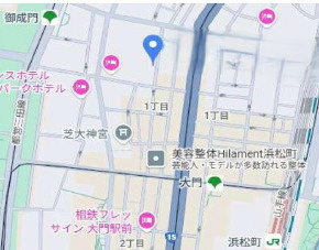 港区芝大門１丁目の店舗事務所の地図