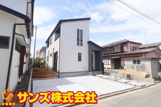 郡山市咲田1丁目　　　　１号棟　　　桃見台小学校、郡山第２中学区の外観|南東側から見た外観