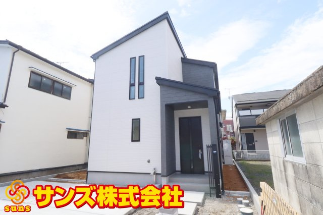 郡山市咲田1丁目　　　　１号棟　　　桃見台小学校、郡山第２中学区の外観|北東側から見た外観
