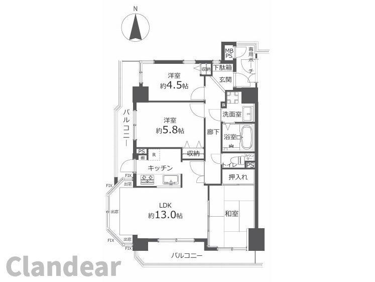 ライオンズガーデン西新井大師壱番館の間取り|ドキドキの新生活も、安心してスタート。ぴったりの住まいを見つけませんか？クランディアが一緒に住まい選びをサポートします‼　まずは、お気軽にお問合せください　＃クランディア