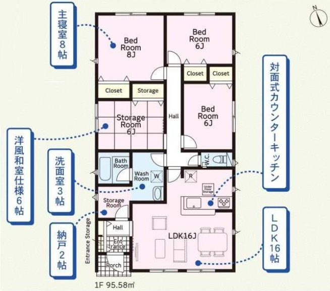 Cradle garden　大泉町寄木戸第18の間取り|図面と現況が異なる場合、現況を優先とします。