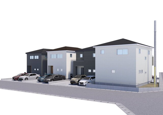 《仲介手数料無料》蓮田市西新宿４丁目66-6新築一戸建てリーブルガーデンの外観パース