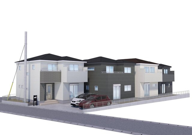 《仲介手数料無料》蓮田市西新宿４丁目66-6新築一戸建てリーブルガーデンの外観パース