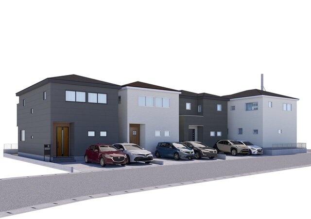 《仲介手数料無料》蓮田市西新宿４丁目66-6新築一戸建てリーブルガーデンの外観パース