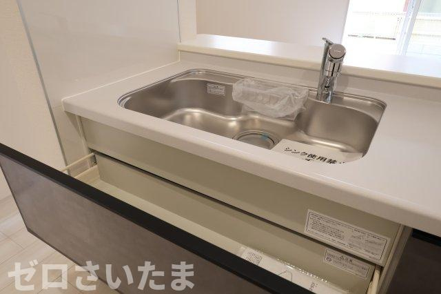 《仲介手数料無料》蓮田市西新宿４丁目66-6新築一戸建てリーブルガーデンのキッチン