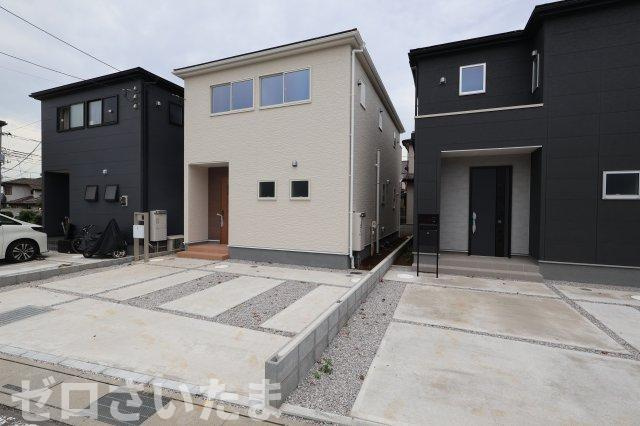 《仲介手数料無料》蓮田市西新宿４丁目66-6新築一戸建てリーブルガーデンの外観|撮影日 2026年7月13日 11:15 曇り