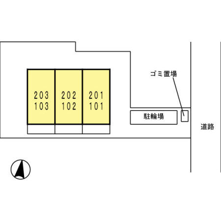 カメリア並木の区画図